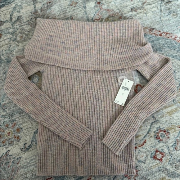 Maeve Anthropologie Off-the-Shoulder Cashmere Sweater - XS - Picture 6 of 7